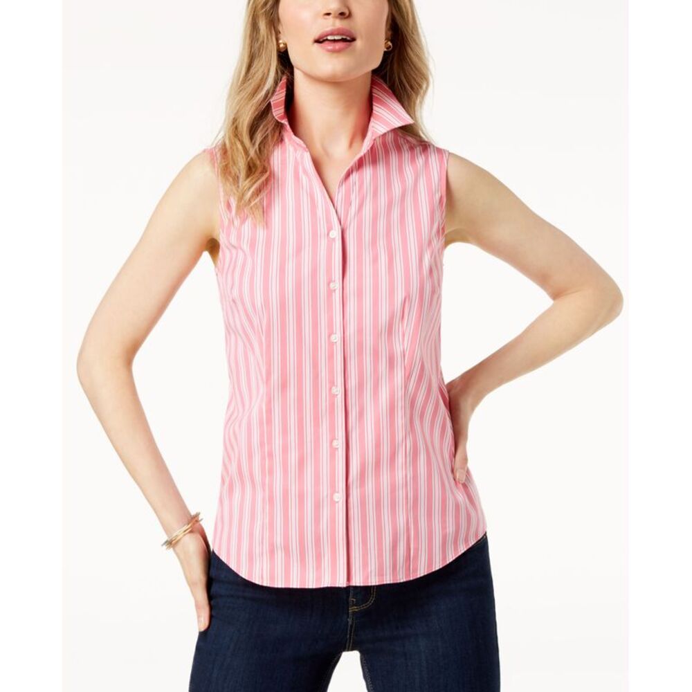 Charter Club Sleeveless Print Shirt